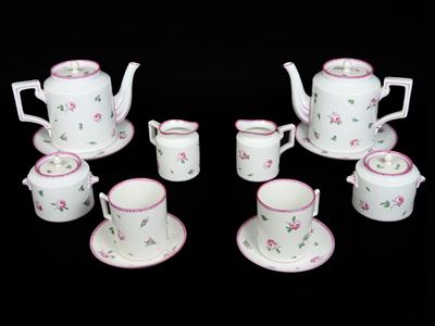 Servito da Te in Porcellana Policroma