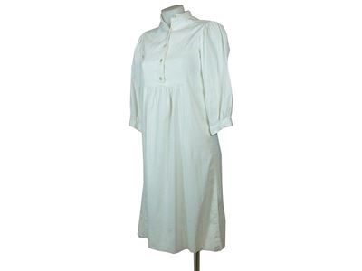 Abito in Cotone Piquet Bianco