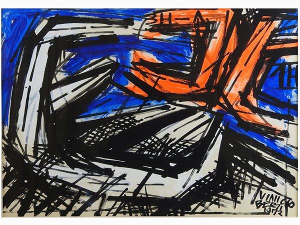 Vinicio Berti : Composition 1973  ((1921-1991))  - Auction Modern and Contemporary Art - IV - Maison Bibelot - Casa d'Aste Firenze - Milano