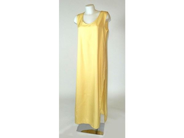 Long silk and viscose dress