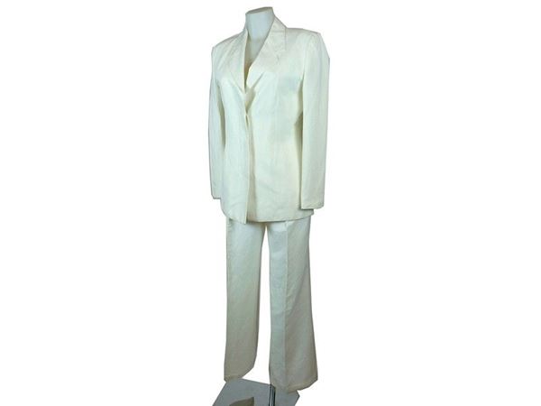 White linen suit