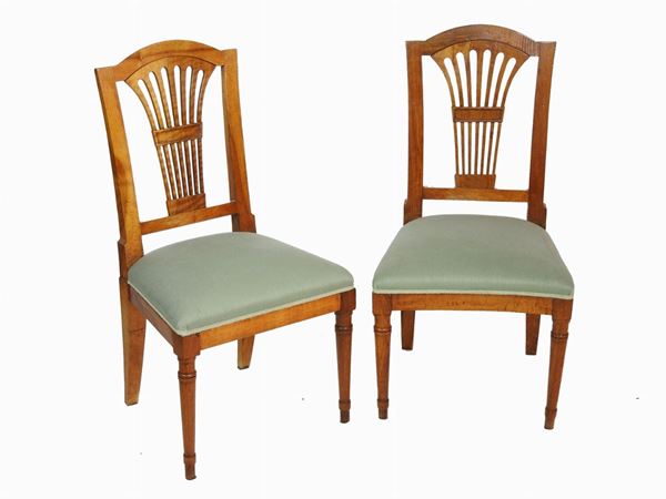 Pair of Walnut Chairs  - Auction Modern and Contemporary Art - IV - Maison Bibelot - Casa d'Aste Firenze - Milano