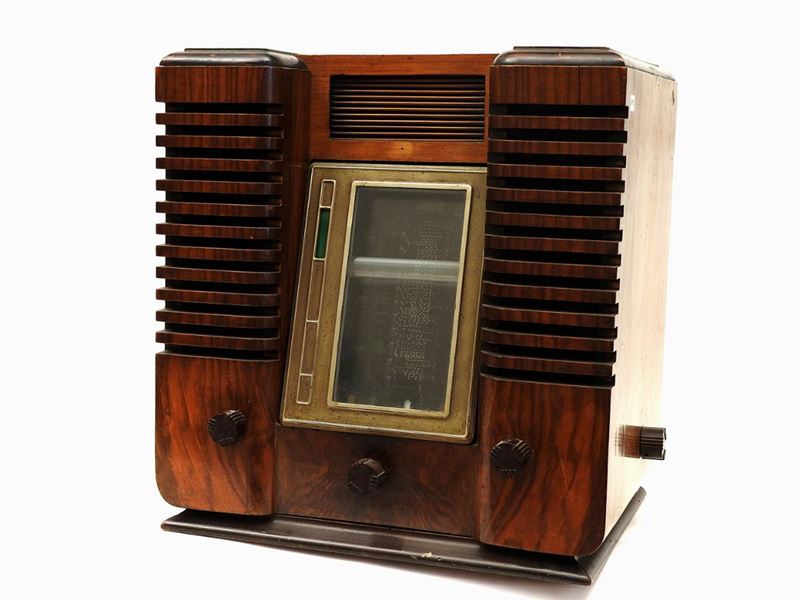 Radio Impiallacciata in Piuma di Noce