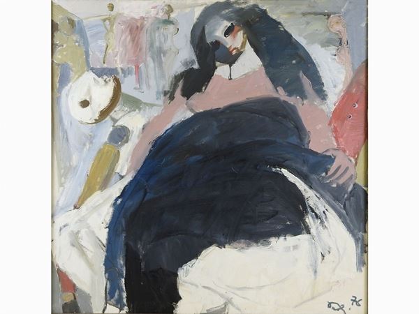 Bruno Paoli : La bambola 1976  ((1915-2005))  - Asta Arredi e dipinti antichi / Arte Moderna e Contemporanea - III - Maison Bibelot - Casa d'Aste Firenze - Milano