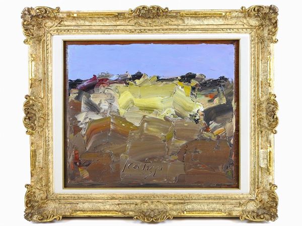 Sergio Scatizzi : Tuscan Landscape  ((1918-2009))  - Auction Furniture and Old Master Paintings - III - Maison Bibelot - Casa d'Aste Firenze - Milano