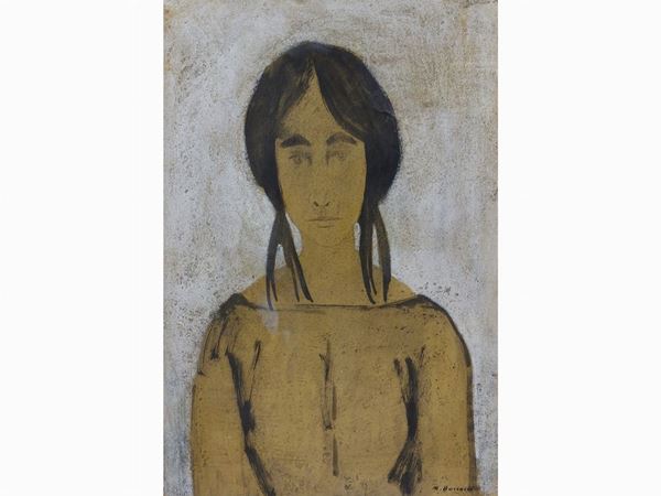 Marcello Boccacci : Female Portrait  ((1914-1996))  - Auction Furniture and Old Master Paintings - III - Maison Bibelot - Casa d'Aste Firenze - Milano