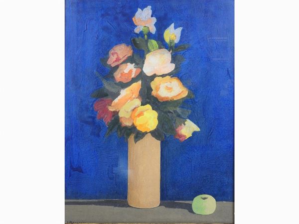 Marcello Boccacci : Flowers in a Vase  ((1914-1996))  - Auction Furniture and Old Master Paintings - III - Maison Bibelot - Casa d'Aste Firenze - Milano