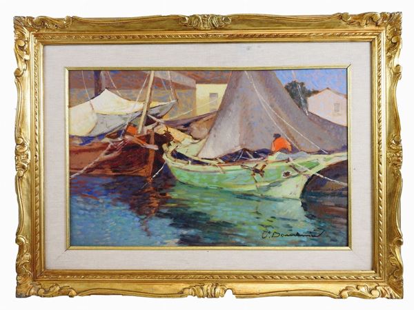 Carlo Domenici : Boats  ((1898-1981))  - Auction Furniture and Old Master Paintings - III - Maison Bibelot - Casa d'Aste Firenze - Milano