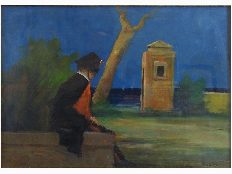 Renato Natali - Notturno Livornese con Carabiniere