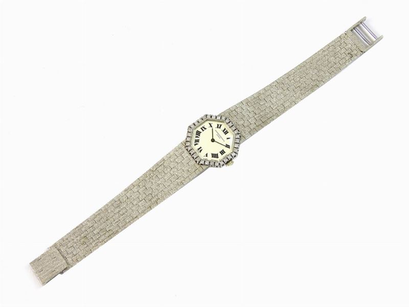 Orologio da Polso per Donna in Oro Bianco e Diamanti
