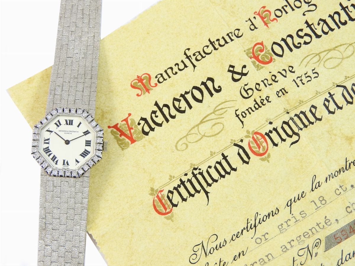 Orologio da Polso per Donna in Oro Bianco e Diamanti