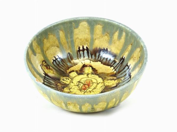 Alvaro Cartei : Glazed Terracotta Bowl  ((1925-2015))  - Auction Furniture and Old Master Paintings - III - Maison Bibelot - Casa d'Aste Firenze - Milano