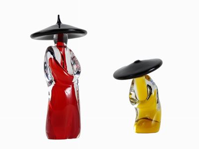 Due Sculture in Vetro Soffiato