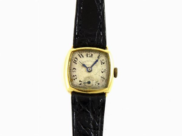 Gold Lady's Wristwatch  (Eberhard&C. Chronometre,first half of 20th Century)  - Auction Important Jewels and Watches - II - Maison Bibelot - Casa d'Aste Firenze - Milano