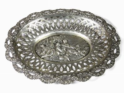 Cestino Ovale in Argento