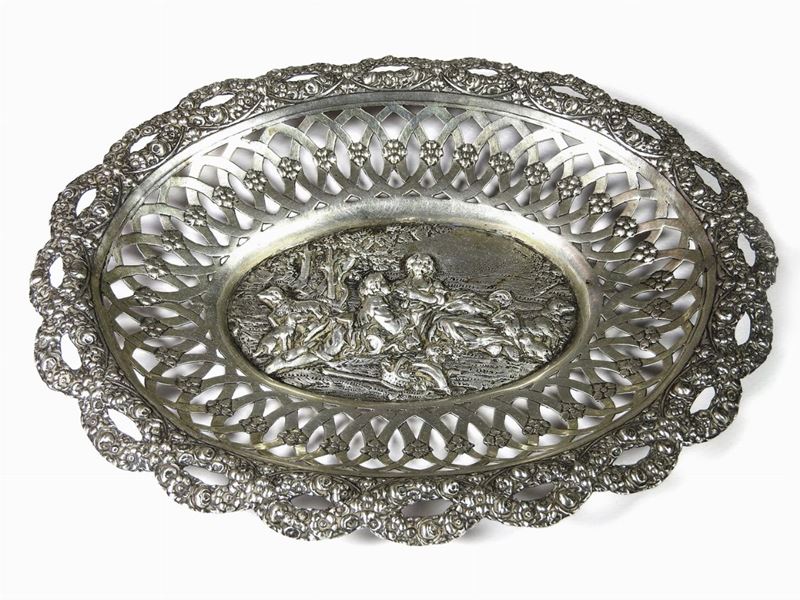Cestino Ovale in Argento