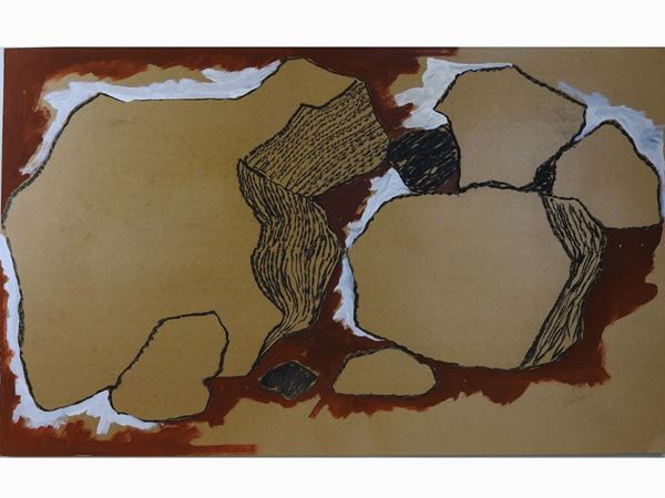 Dino Caponi : Le pietre 1969  ((1920-2000))  - Asta Arte moderna e contemporanea / Arredi, Argenti e Dipinti Antichi - IV - Maison Bibelot - Casa d'Aste Firenze - Milano