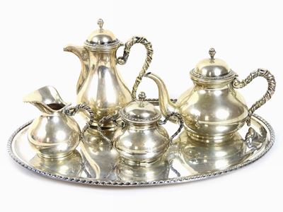 Servito da Te e Caffè in Argento
