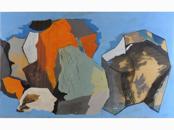 Dino Caponi : Le pietre 1969  ((1920-2000))  - Asta Arte moderna e contemporanea / Arredi, Argenti e Dipinti Antichi - IV - Maison Bibelot - Casa d'Aste Firenze - Milano