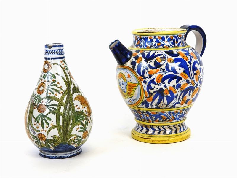Lotto di Oggetti in Maiolica e Terracotta