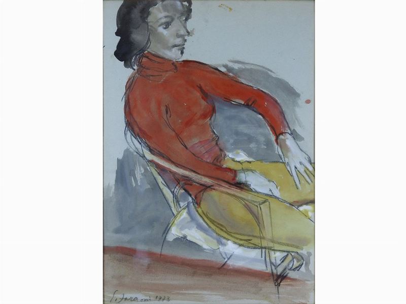 Enzo Faraoni - Ritratto Femminile 1973