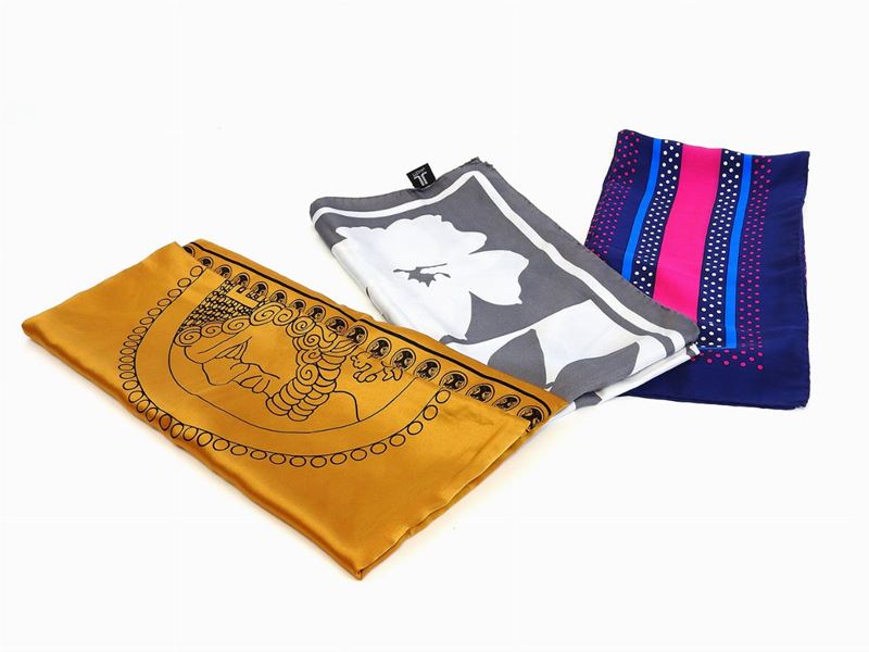 Lotto di Foulard in Seta