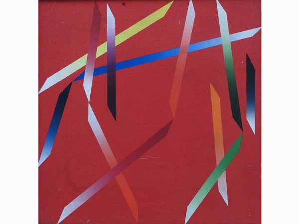 Giorgio Ulivi : Composizione 1989  - Asta Arte moderna e contemporanea / Arredi, Argenti e Dipinti Antichi - IV - Maison Bibelot - Casa d'Aste Firenze - Milano