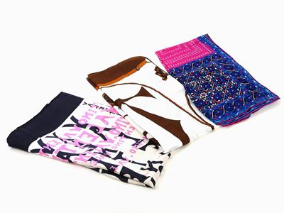 Lotto di Foulard in Seta e Cotone