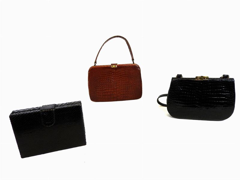Lotto di Accessori in Pelle