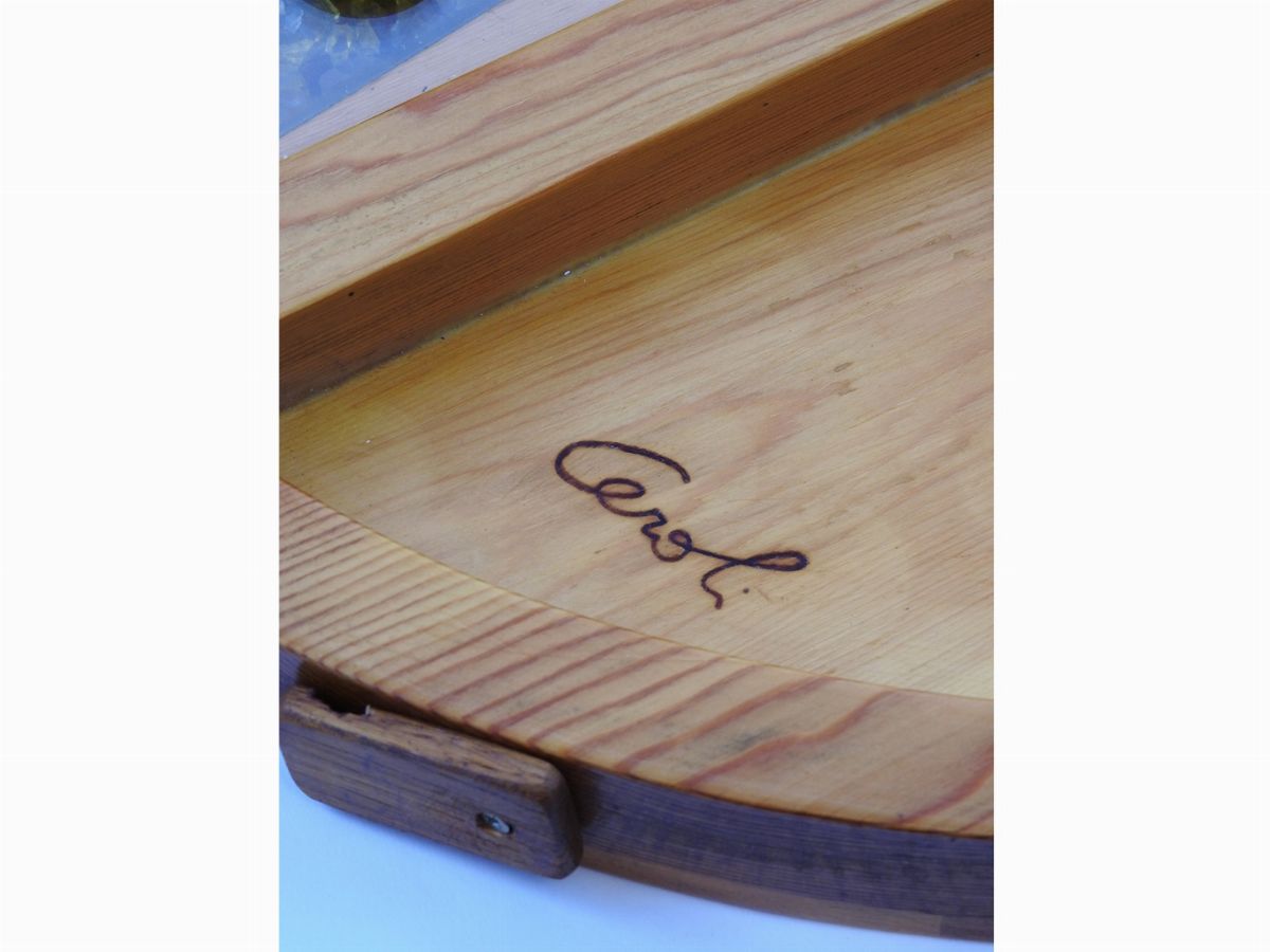 Mario Ceroli - Grande Scatola in Legno di Pino per il Gioco del Backgammon