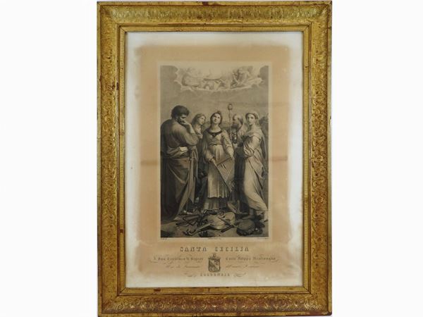 Saint Cecilia  (19th Century)  - Auction Modern and Contemporary Art - IV - Maison Bibelot - Casa d'Aste Firenze - Milano
