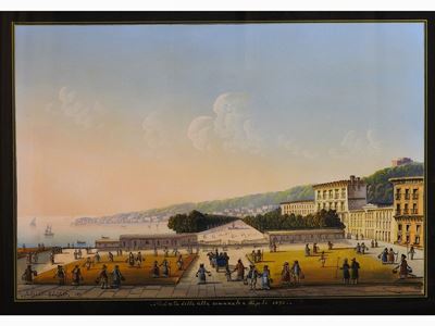 Veduta della Villa Comunale di Napoli