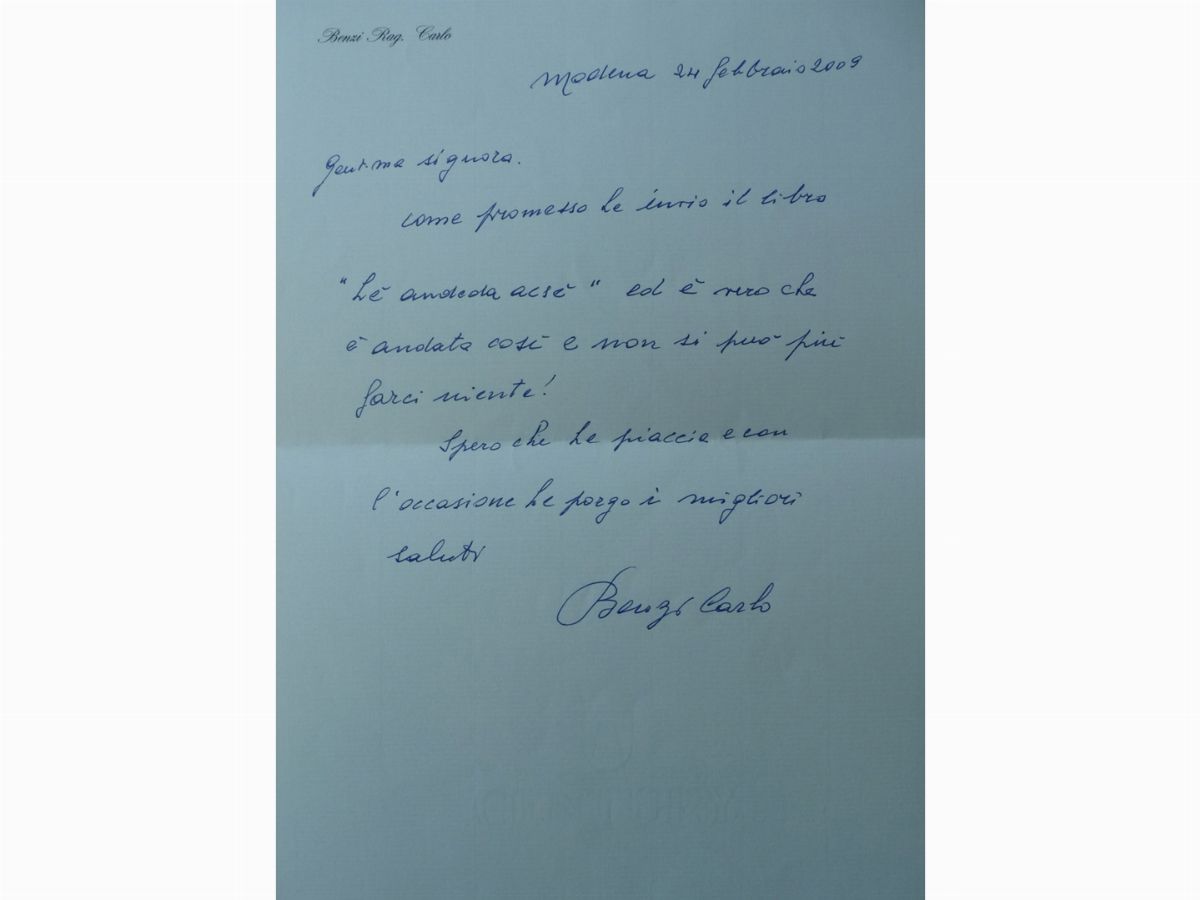 Libro "l'e' Andeda Acse', Sergio Scaglietti una Leggenda Modenese"