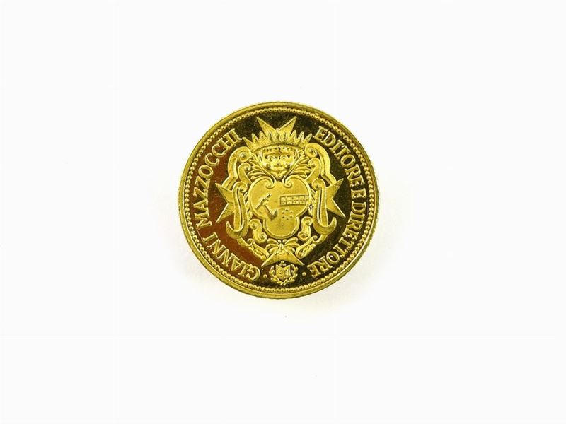 Medaglia in Oro Giallo Realizzata dalla Rivista "quattroruote"