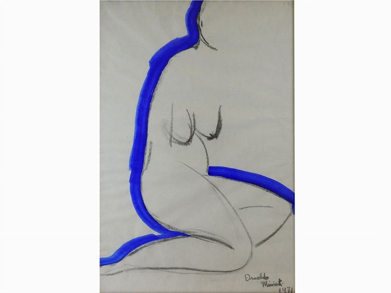 Arnaldo Miniati - Nudo Femminile 1971