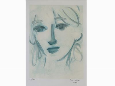 Ritratto Femminile e Volatili Anni Settanta/ottanta