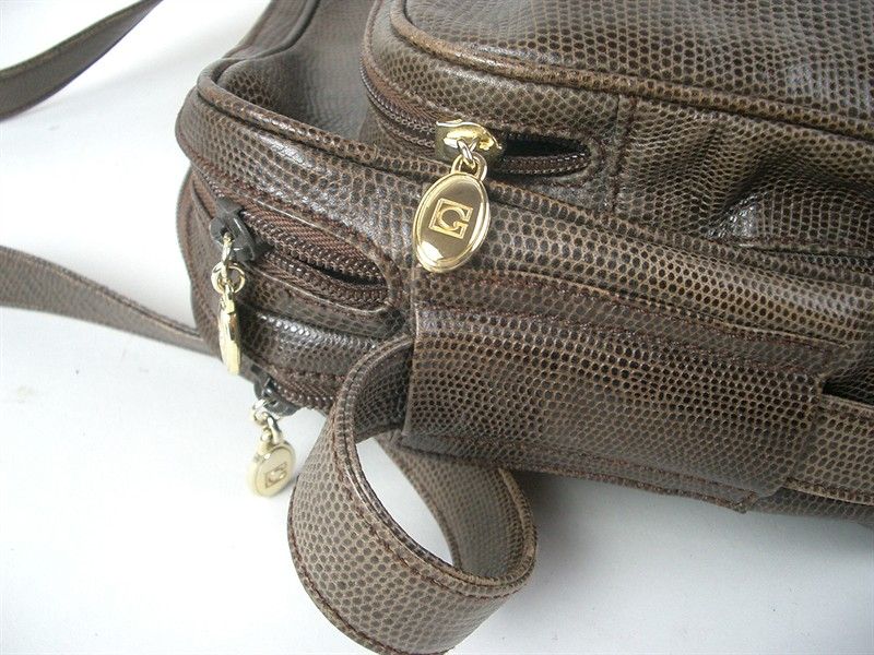Borsa a Tracolla in Pelle Martellata Marrone