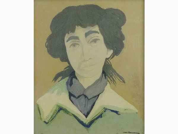 Marcello Boccacci : Portrait of a Woman 1964  ((1914-1996))  - Auction Modern and Contemporary Art - IV - Maison Bibelot - Casa d'Aste Firenze - Milano