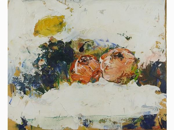 Sergio Scatizzi : Natura 1984  ((1918-2009))  - Asta Arredi e dipinti antichi / Arte Moderna e Contemporanea - III - Maison Bibelot - Casa d'Aste Firenze - Milano
