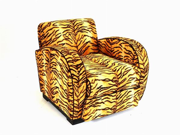 A Deco Upholstered Armchair