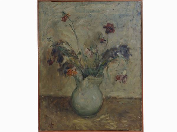 Nino Caff&#232; : Wither Flowers 1930s  ((1909-1975))  - Auction Modern and Contemporary Art - IV - Maison Bibelot - Casa d'Aste Firenze - Milano