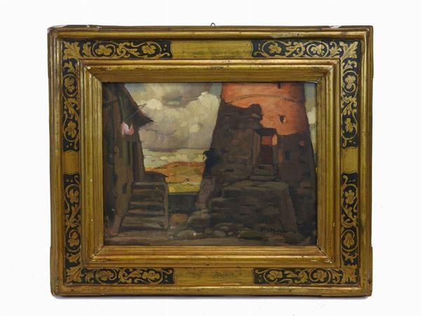 Maceo Casadei - View of a Farmhouse with Tower