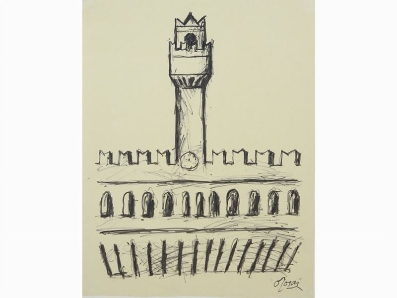 Ottone Rosai - Palazzo Vecchio (1954)