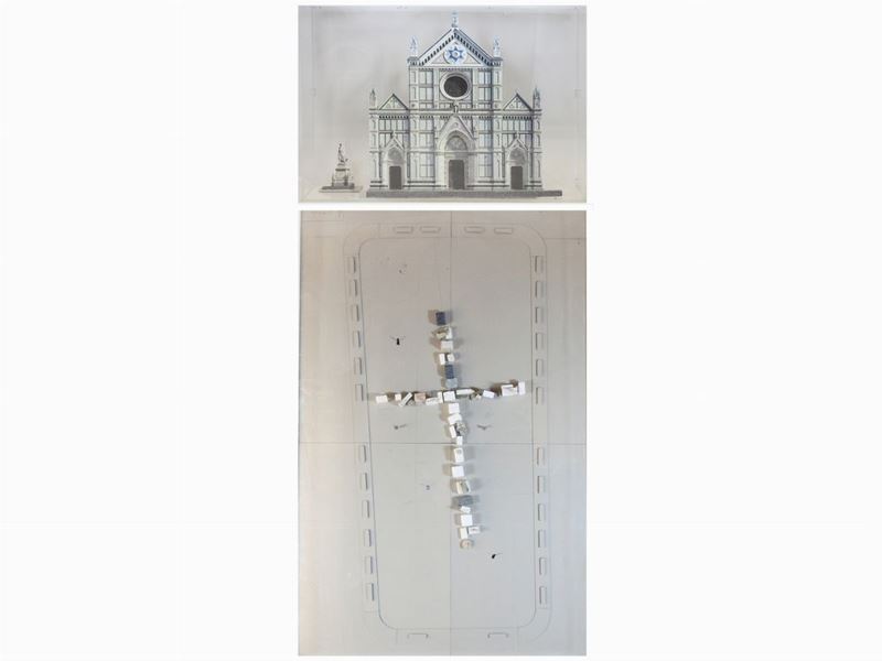 Mimmo Paladino - Progetto per Istallazione in Piazza Santa Croce, Firenze
