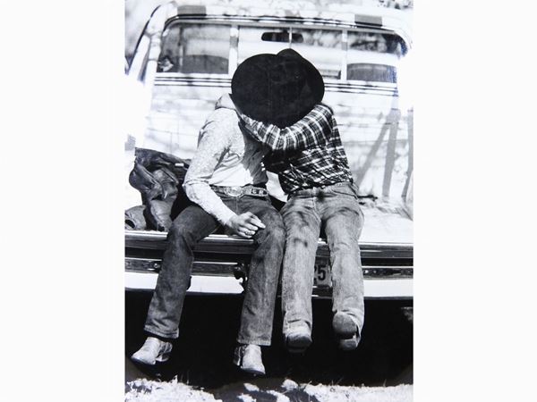 Michel Giannoulatos : Cow boys 1979  - Asta Fotografie del Novecento - Maison Bibelot - Casa d'Aste Firenze - Milano