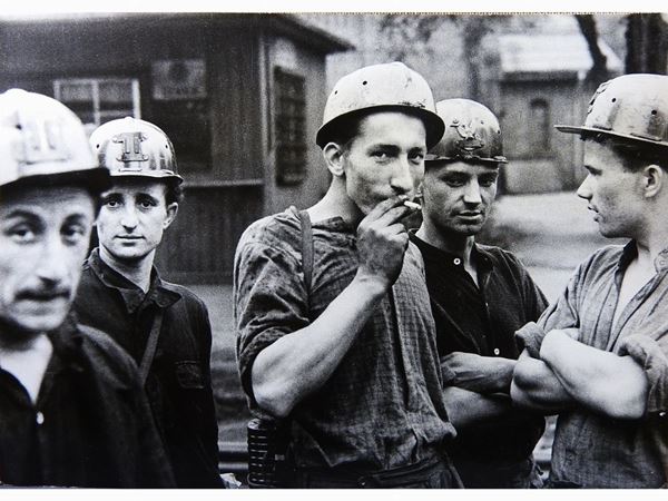 Mario Caio Garrubba : Minatori in Polonia  ((1923-2015))  - Asta Un viaggio nella Fotografia d'autore - Maison Bibelot - Casa d'Aste Firenze - Milano