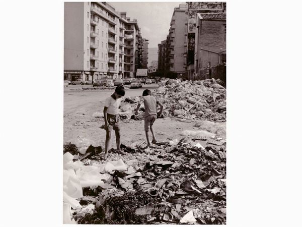 Giacomo Anfuso - Bambini tra i rifiuti, Palermo 1977