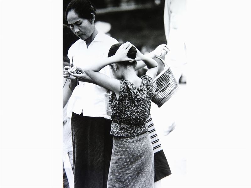 Calogero Cascio - Donne al Mercato, Laos 1970
