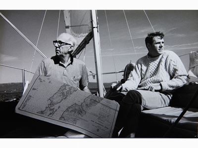 Benjamin Spock in Barca a Vela 1974