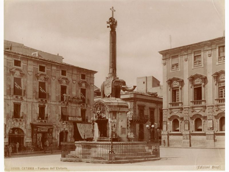 Edizioni Brogi (1864-1950), Ed. Alinari (1854) - Vedute di Catania e Siracusa 1890 Circa